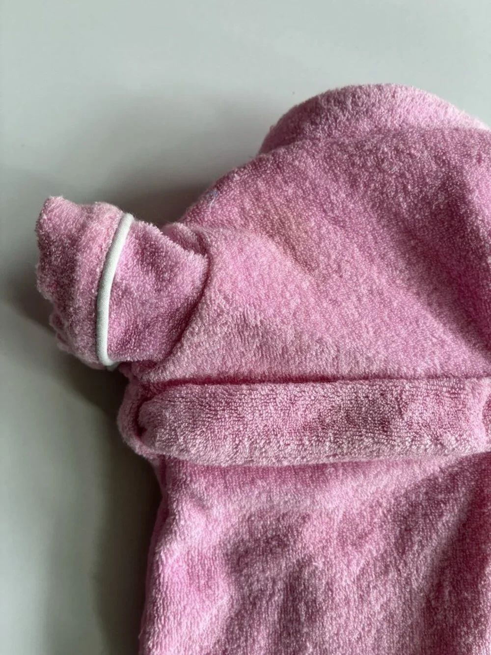 Vintage Cabbage Patch Kids Pink Terry Cloth Bath Robe CPK Doll Outfit